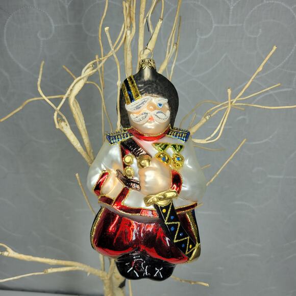 VTG Polonaise Mercury Blown Glass Ornament Kurt Adler Russian Cossack Dancer - Picture 1 of 15
